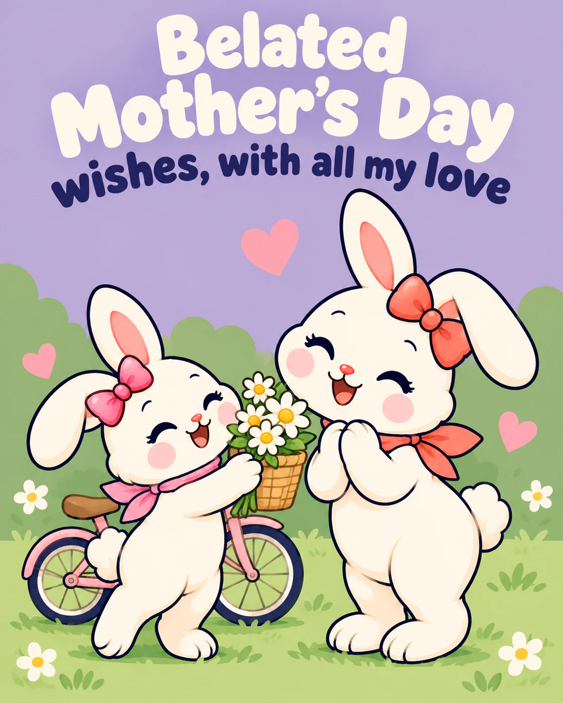 Belated Mother's Day wishes, with all my love