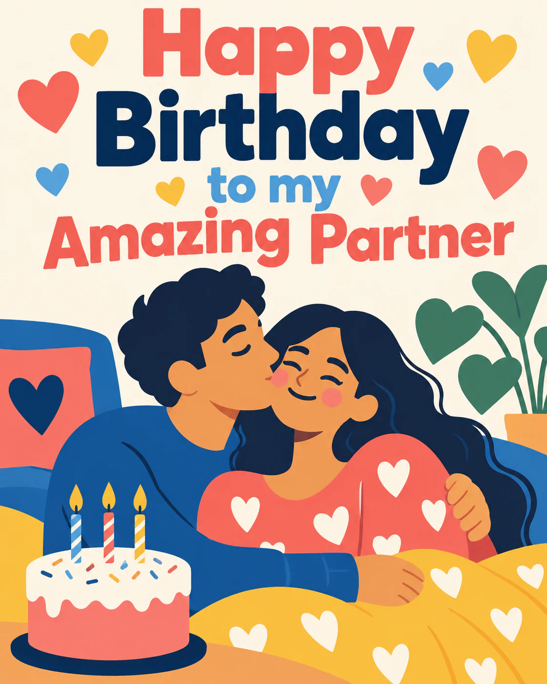 Birthday ecard for partner