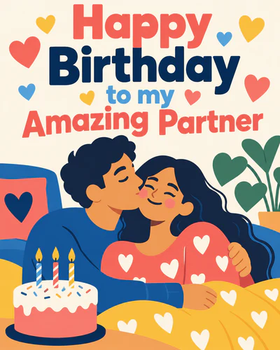 Birthday ecard for partner