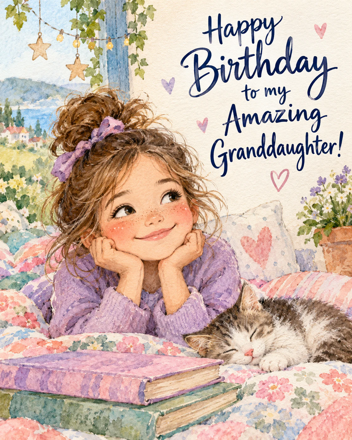 Birthday ecard for granddaughter