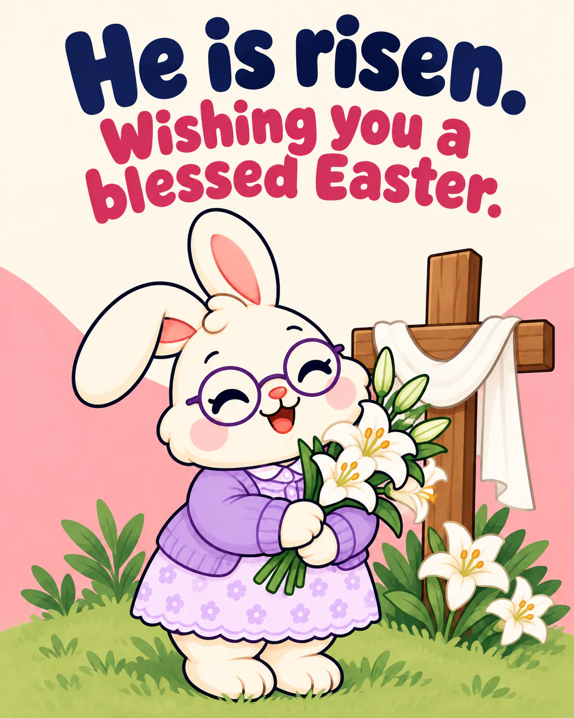 He is risen. Wishing you a blessed Easter.