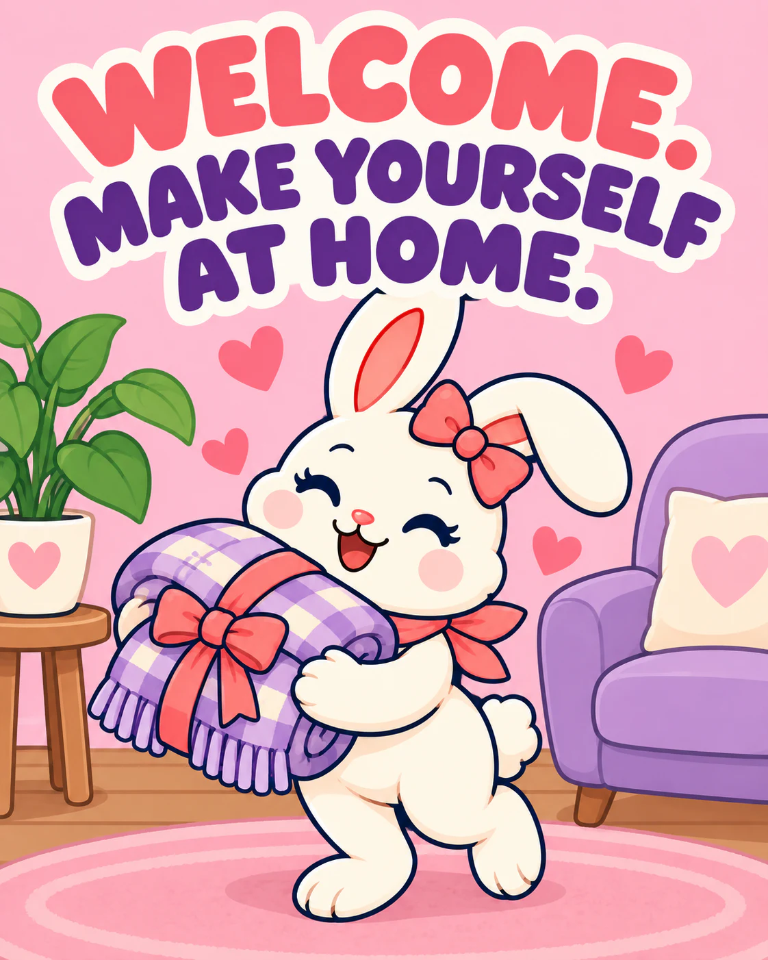 WELCOME. MAKE YOURSELF AT HOME.