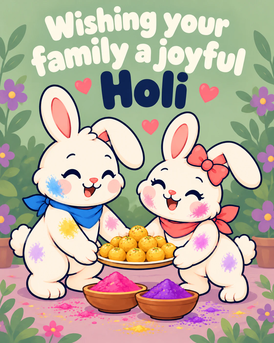 Wishing your family a joyful Holi