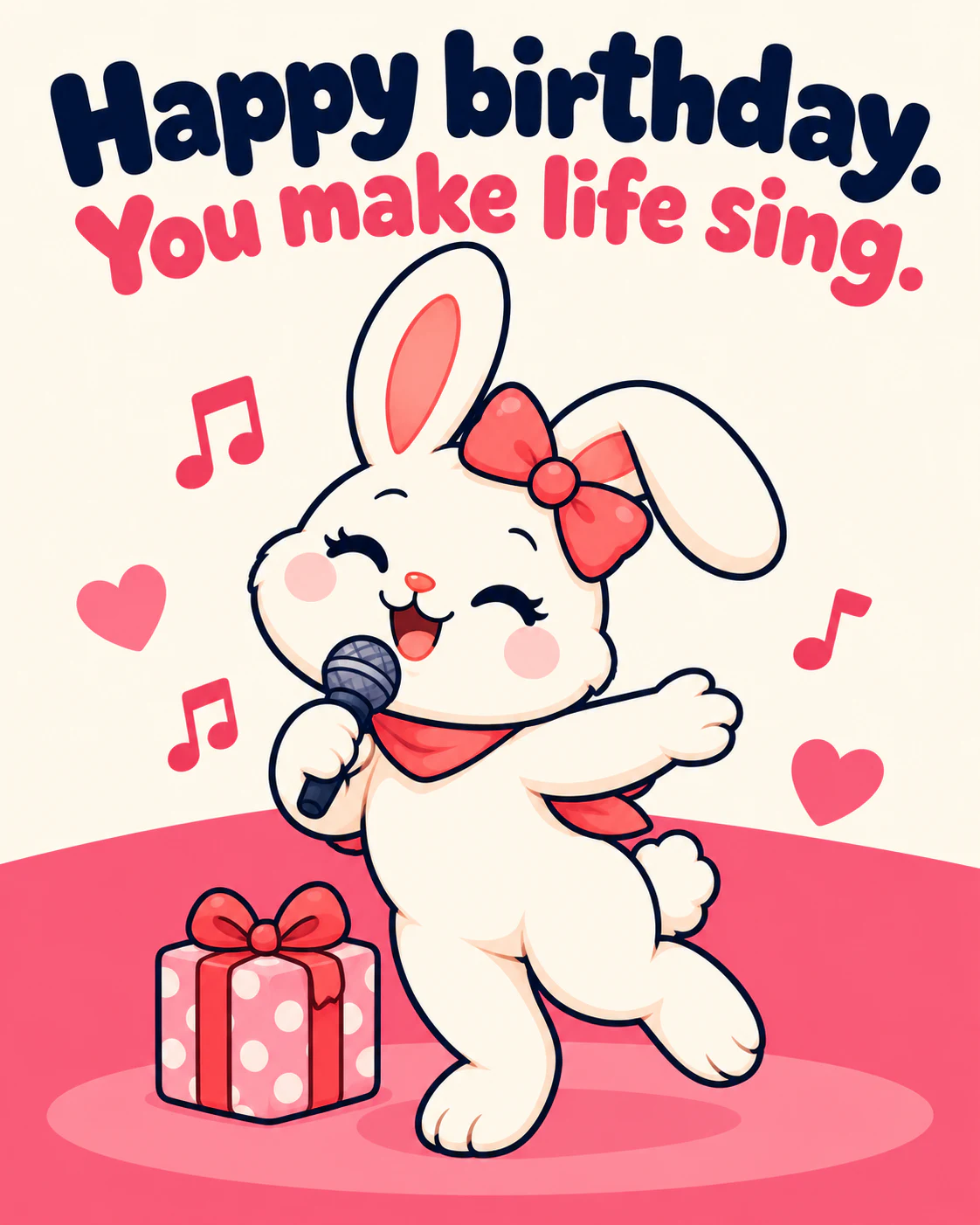 Happy birthday. You make life sing.