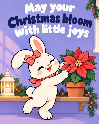 May your Christmas bloom with little joys