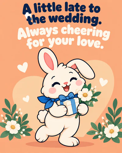 A little late to the wedding. Always cheering for your love.