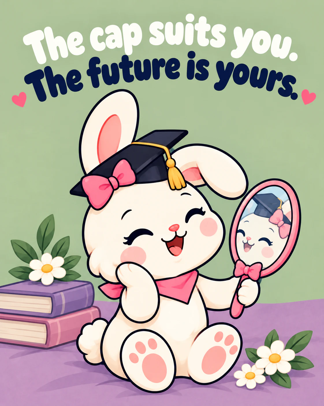 The cap suits you. The future is yours.