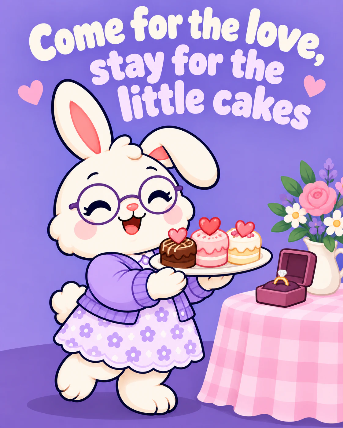 Come for the love, stay for the little cakes