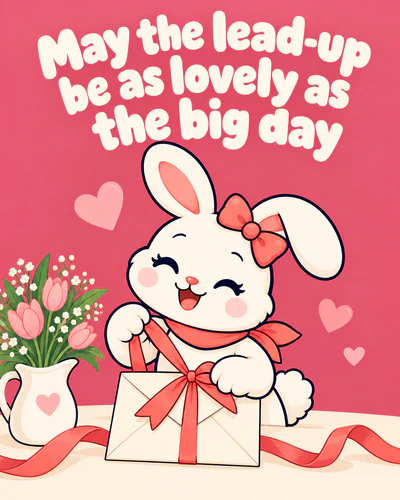 May the lead-up be as lovely as the big day