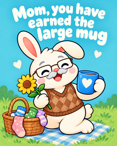 Mom, you have earned the large mug