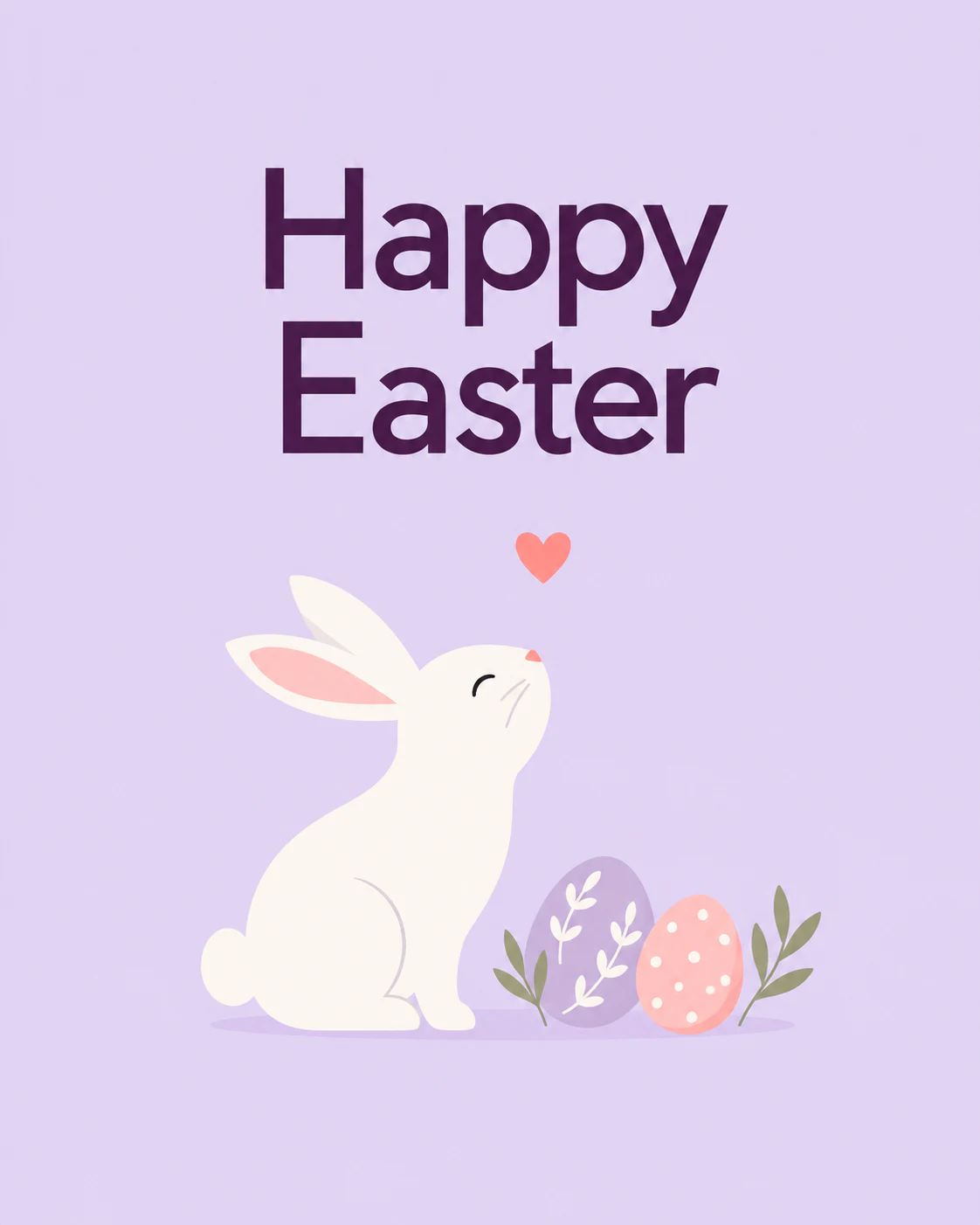 Simple Easter ecard