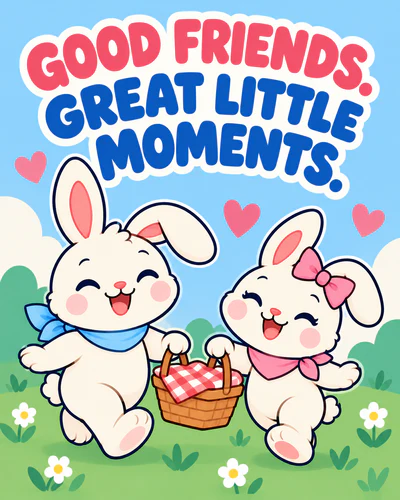 GOOD FRIENDS. GREAT LITTLE MOMENTS.