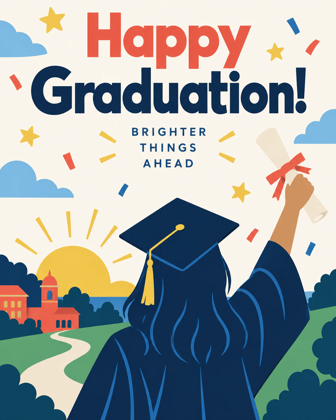 Inspirational graduation ecard