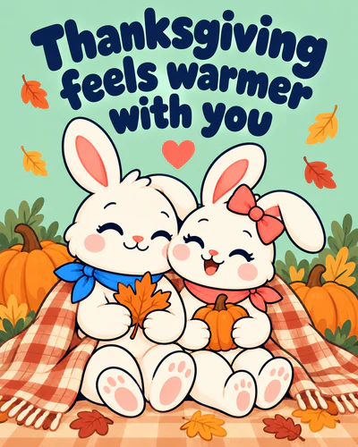 Thanksgiving feels warmer with you