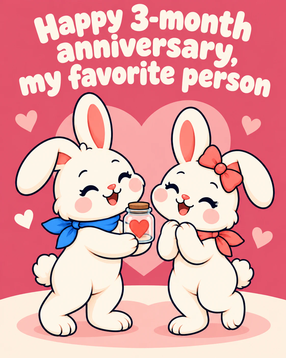 Happy 3-month anniversary, my favorite person