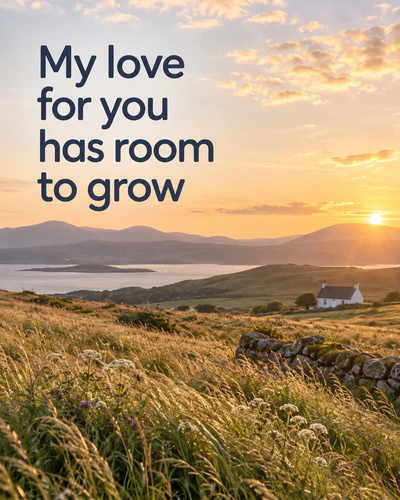 My love for you has room to grow