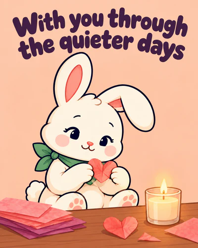 With you through the quieter days