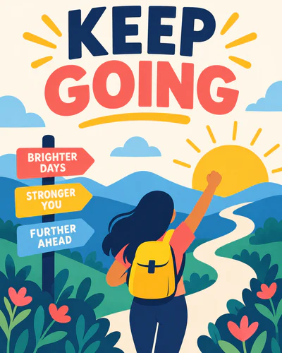 Keep going ecard